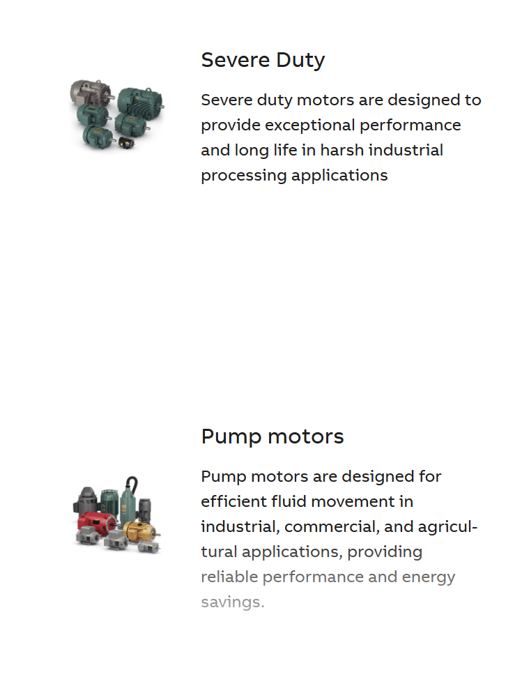 محرك BALDOR NEMA الصناعي - WeDrive Power Transmission