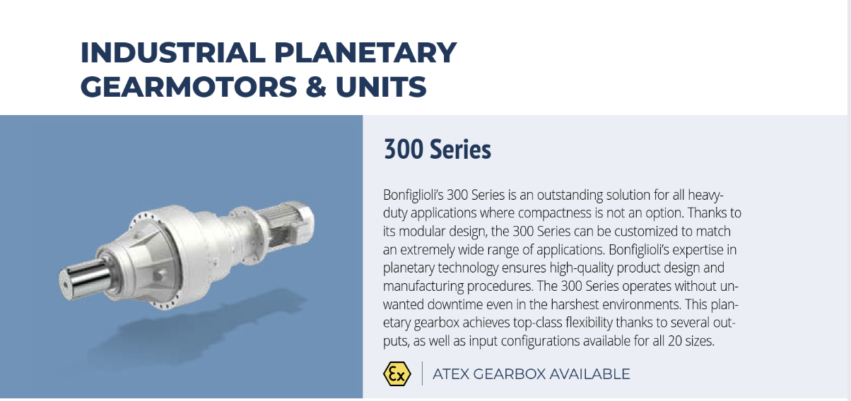 Bonfiglioli 300 Series Industrial Planetary
