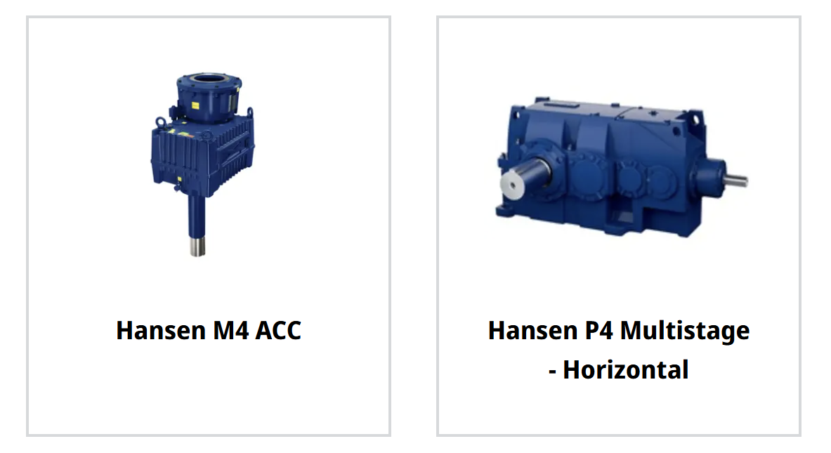 علب التروس الصناعية HANSEN الأفقية متعددة المراحل M4 ACC و P4